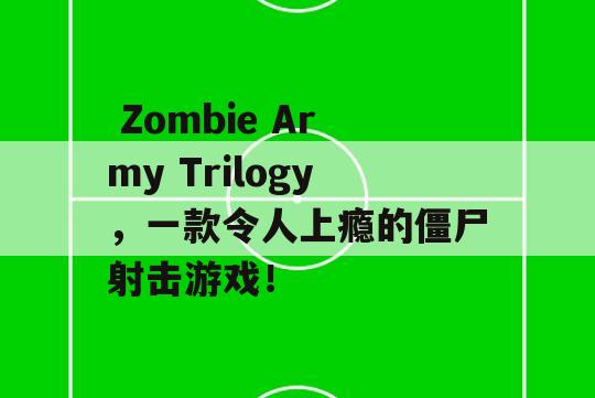  Zombie Army Trilogy，一款令人上瘾的僵尸射击游戏！